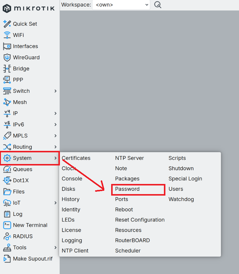 Winbox 4 Open new Terminal