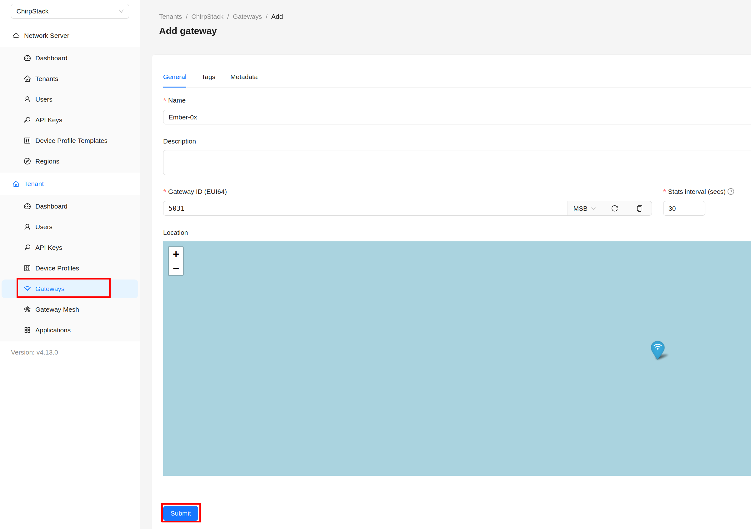 ChirStack v4 - Gateways