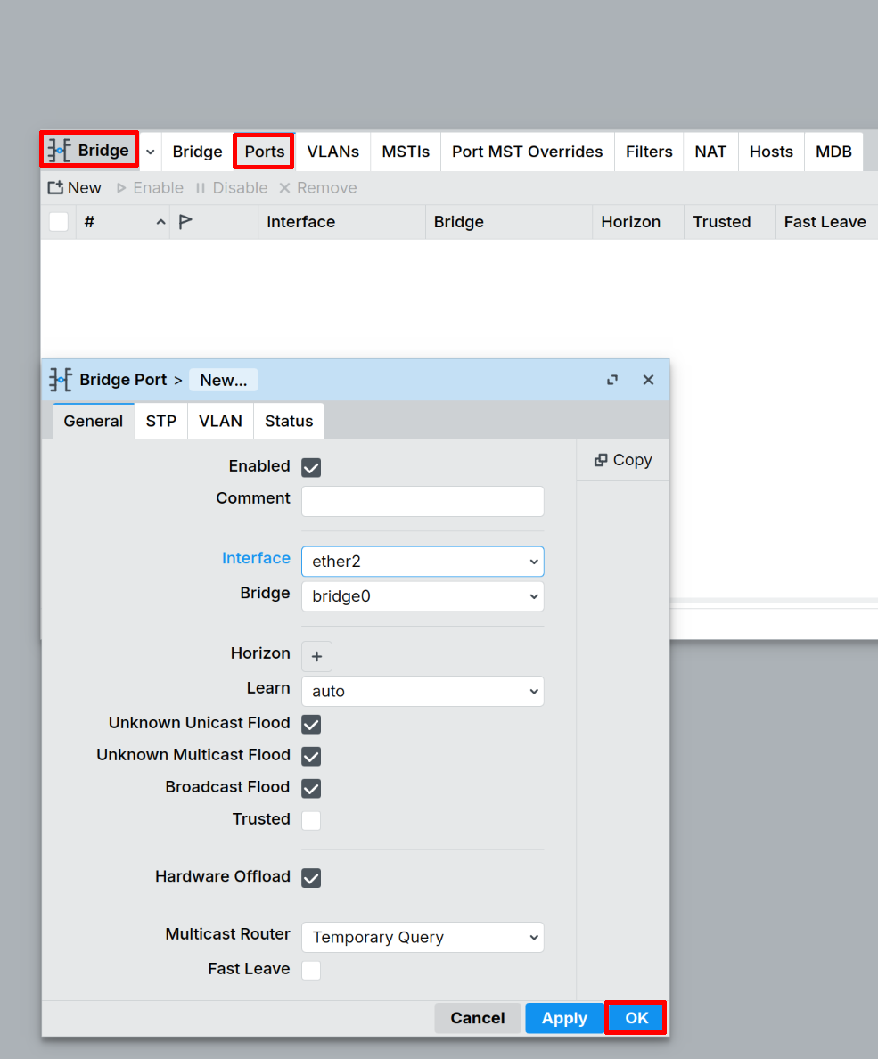 Ember ether2 add to bridge0