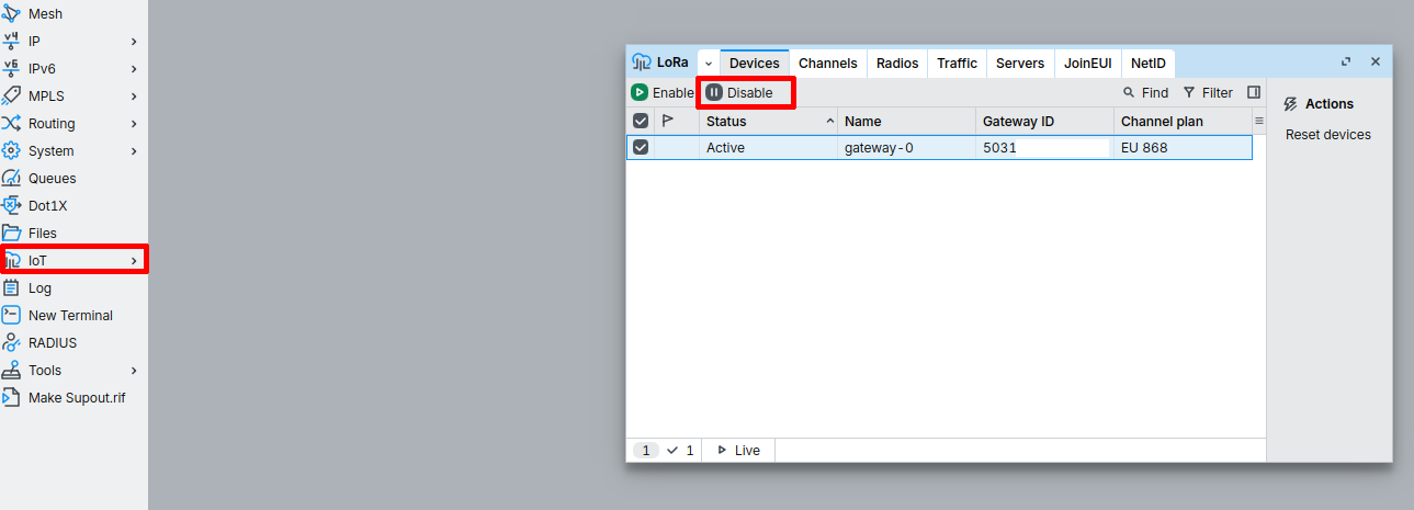 Ember disable lrw card
