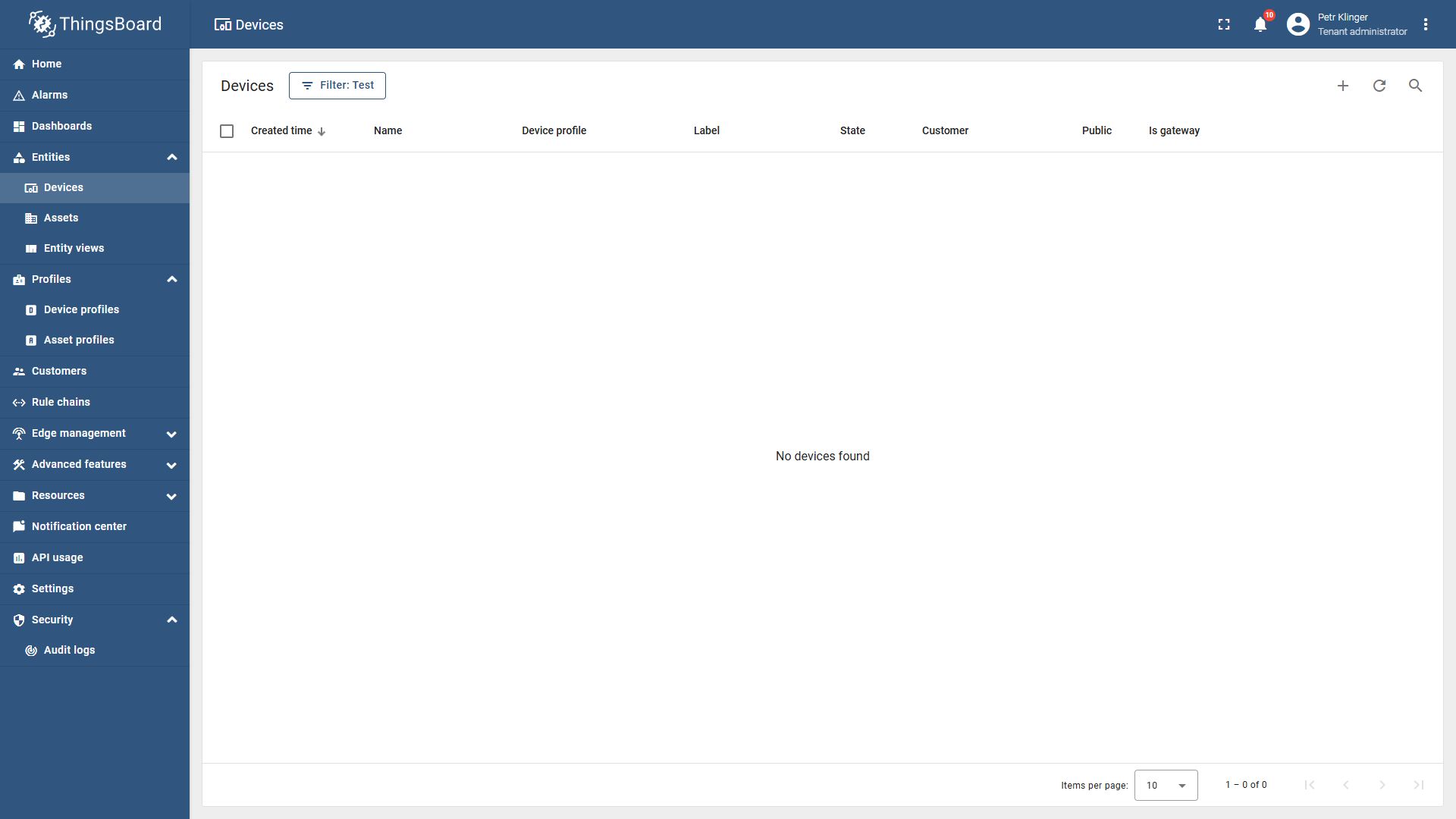 Thingsboard - Add a New Device