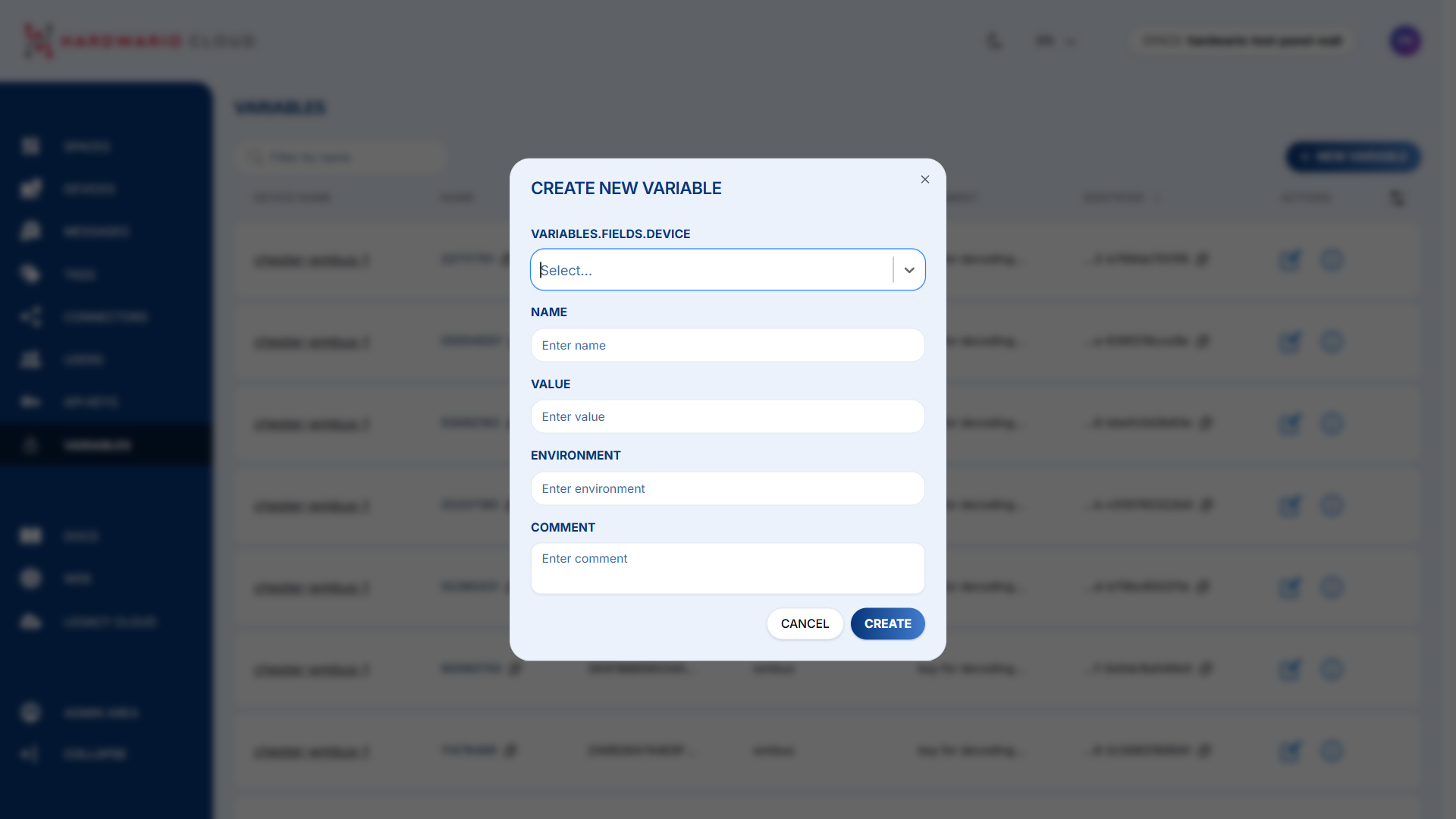 Proměnné – informace