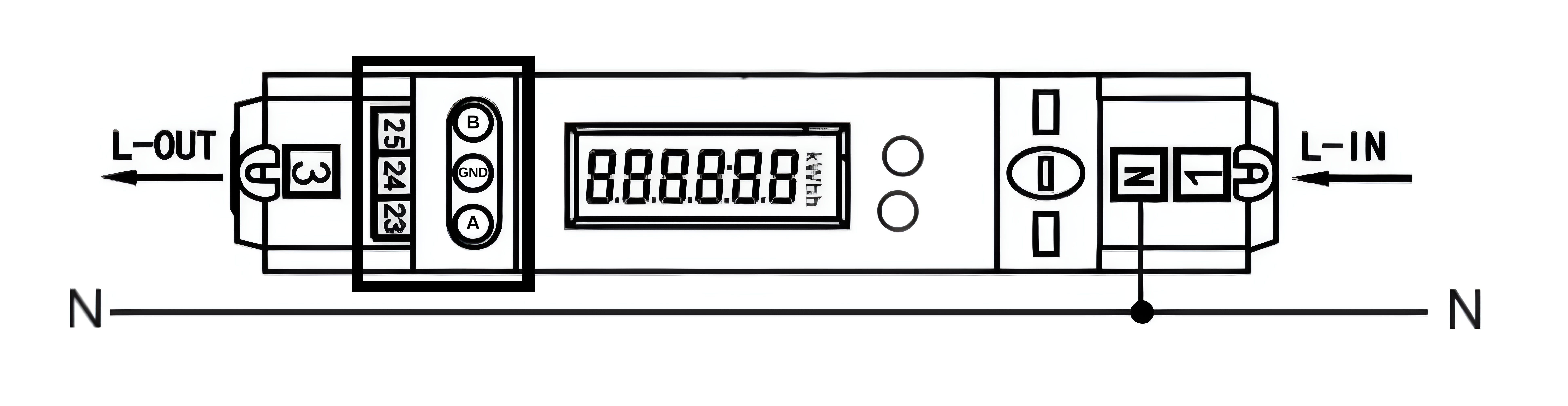 ORNO Energy Analyzer - OR-WE-504 - komunikace Modbus
